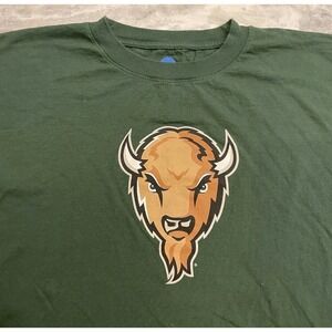 NCAA Marshall Thundering Herd Mens 2XL Green Bison Graphic Tee T-Shirt